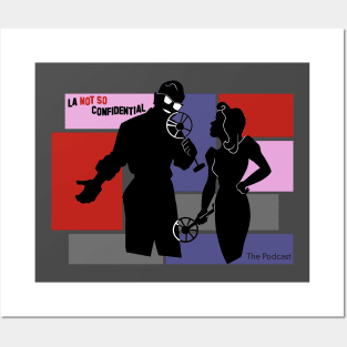 Colored Blocked Noir Silhouettes Posters and Art